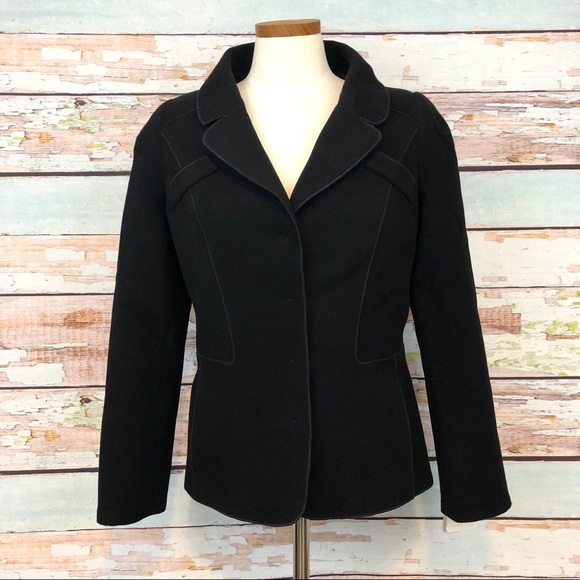 NEW Doncaster Black Felted Wool Jacket - Picture 3 of 7